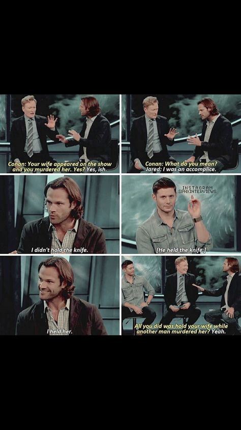 Spn Cast, Supernatural Actors, And So It Begins, Winchester Boys, Jared And Jensen, Supernatural Memes, Heart To Heart, Supernatural Fans, Supernatural Funny