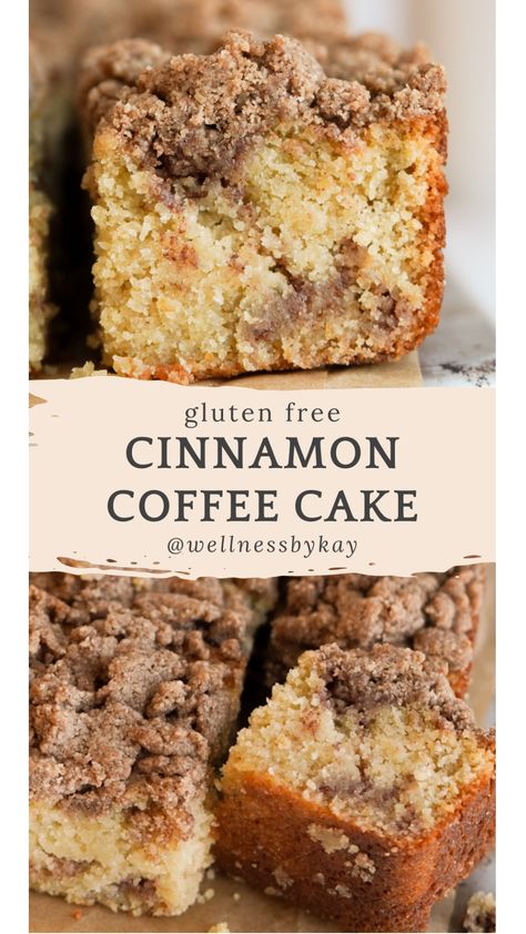 Gluten Free Cinnamon Coffee Cake is the only coffee cake you’ll ever need! Made with almond flour, oat flour, and more delicious ingredients … this treat is a soft buttery cake with a cinnamon sugar swirl and streusel crumble topping. It’s full of cinnamon flavor, has the perfect texture, and is the best pairing for your morning coffee or tea! Gluten Free Cinnamon Crumb Cake, Gluten Free Coffee Cake Cookies, Healthy Cinnamon Coffee Cake, King Arthur Gluten Free Measure For Measure Flour Recipes, Gluten Free Cinnamon Recipes, Gluten Free Struessel Topping, Gluten Free Recipes With Oat Flour, Gluten Free Cinnamon Coffee Cake, Gluten Free Cinnamon Roll Cake