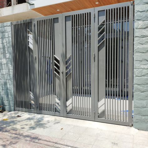 Iron Grill Gate Design, Ms Gate Design Modern Entrance, Simple Gate Design Modern Steel, Compound Gate Design Modern, House Main Gates Design Modern, Ms Gate Design Modern, Ms Gate Design, Compound Wall Gate Design, Ms Gate