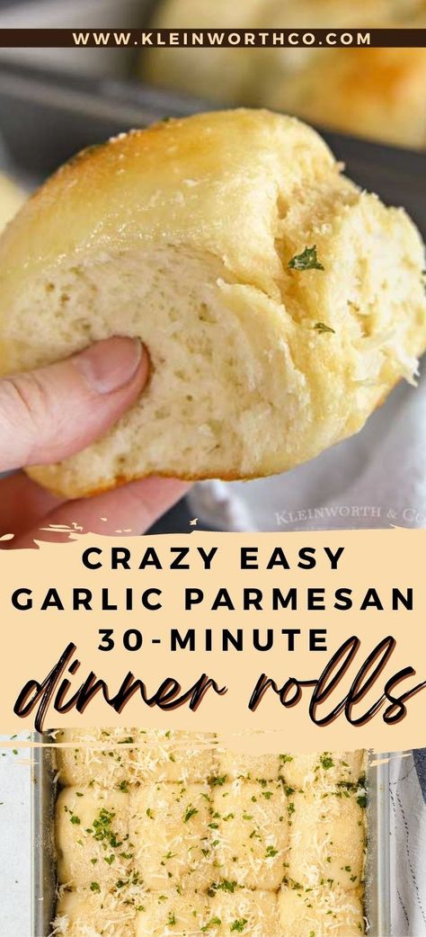 Parmesan Dinner, Homemade Breads, Homemade Bread Recipes Easy, Bread Machine Recipes, Easy Bread Recipes, Crumpets, Garlic Parmesan, Bread Recipes Homemade, Dinner Rolls