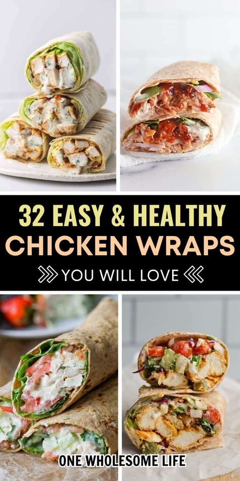 Explore healthy chicken wraps for lunch or dinner. These easy recipes feature grilled, buffalo, bbq, and rotisserie styles. Perfect for meal prep and clean eating. Healthy Teenage Lunches, Healthy Chicken Wraps For Dinner, Lunch Meal Prep Wraps, Meal Prep Ideas Wraps, Low Cal Buffalo Chicken Wrap, Spicy Chicken Wraps Healthy, Grill Chicken Wraps Recipes, Buffalo Chicken Folded Wrap, Rotisserie Chicken Wrap Ideas