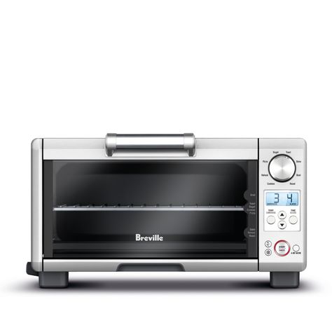 Shop Breville Mini Smart Oven and more from Sur La Table! Compact Kitchen Appliances, Convection Toaster Oven, Smart Oven, Countertop Oven, Mini Oven, Stainless Steel Oven, Perfect Pizza, Cooking Temperatures, Compact Kitchen