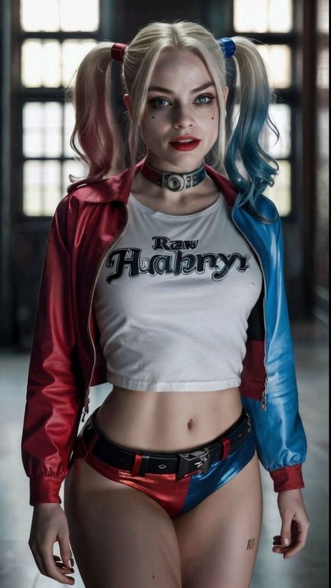 Harley Quinn Disfraz, A Picture, Harley Quinn Halloween, Margot Robbie Harley Quinn, Margot Robbie Harley, Harley Quinn Artwork, Inspector Gadget, Harley Quinn Comic, Inspiration Painting