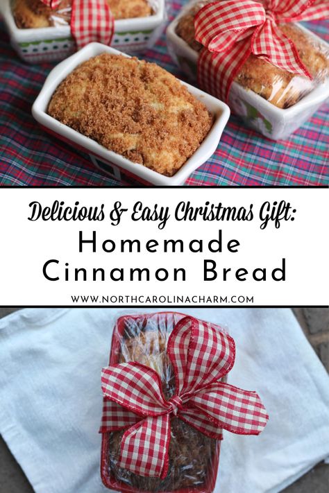 Christmas Bread Loaf Gift Ideas, Best Baked Goods For Gifts, Bread Recipes For Gifts, Mini Cinnamon Bread, Christmas Breads Gifts, Christmas Mini Loafs Gift Ideas, Christmas Mini Loaves For Gifts, Easy Christmas Breads For Gifts, Homemade Breads For Christmas Gifts