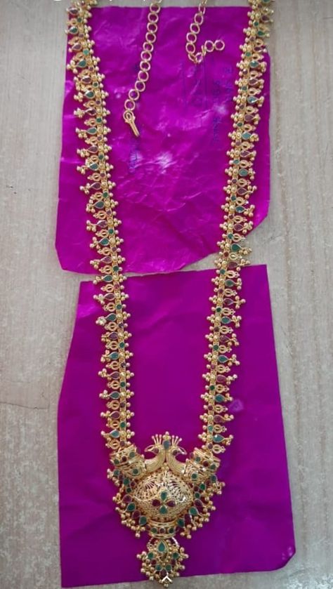 Gold Long Haralu Latest, Long Chains Gold Designs Latest, Muvala Haram Designs, Muvvala Haram Designs Gold Latest, Long Haaram Designs Gold Latest, Muvvala Haram Designs Gold, Latest Long Chain Designs In Gold, Gold Haram Designs Indian Latest, Chandraharam Latest Designs