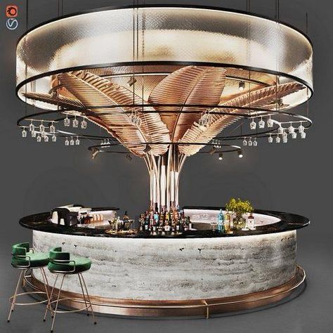 Cocktail Bar Design, Cafe Bar Design, Bar Counter Design, Modern Restaurant Design, Hotel Lobby Design, Desain Pantry, Nightclub Design, Bar Interior Design, Island Bar