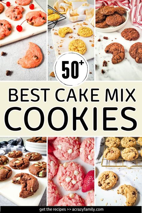 If you love freshly baked cookies, but don’t have time to make them from scratch, then a store-bought cake mix is an easy way to make delicious homemade cookies. Whether you want a festive holiday cookie or an anytime treat, our collection of cake mix cookie recipes has the perfect recipe for you. From chocolate chip cookies to sugar cookies and beyond, we’ve got all your favorites – and maybe even some new ones to try. Grinch Foods, Best Cake Mix Cookies, Cake Mix Cookies Recipes, Cookies From Cake Mix Recipes, Betty Crocker Sugar Cookie Mix, Betty Crocker Cookie Mix, 50 Cake, Best Cake Mix, Cake Mix Cookie