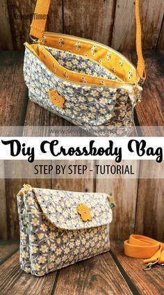 DIY Mother's Day Gift Idea 🎁 How to Make a Small Crossbody Bag with Pockets Fabric Cross Body Bags Free Pattern, Sew A Cross Body Bag, Sewing Handbags Free Pattern, Free Hand Bag Sewing Patterns, Unique Bag Sewing Patterns, Sew Purse Pattern, Make A Purse Diy, Sewn Purse Patterns, Diy Crossbody Purse