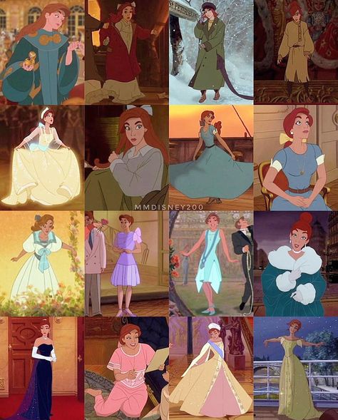 Anastasia Cartoon, Anastasia Costume, Disney Anastasia, Anastacia Disney, Anastasia Fanart, Anastasia Movie, Princess Anastasia, Non Disney Princesses, Anastasia Dress