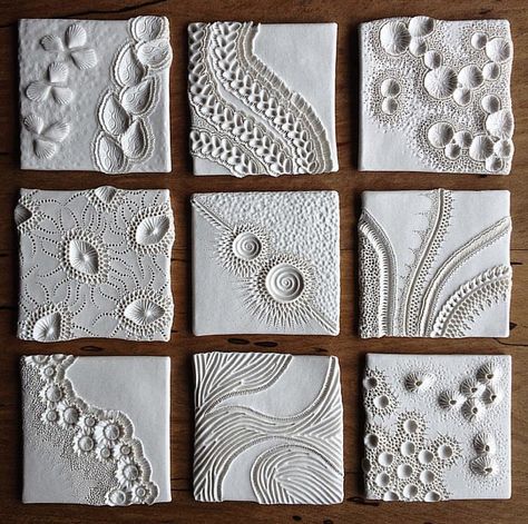 First lot of tiles made it through 😃 ✨ 🔥 😎 ~•~•~•~•~•~•… | Flickr Itsekovettuva Savi, Ceramic Tile Art, Canvas For Beginners, Ceramic Texture, Cerámica Ideas, Clay Wall Art, Pottery Handbuilding, Keramik Design, Ceramic Wall Art