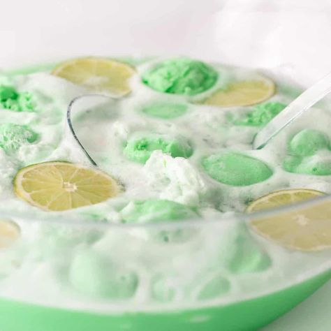 Make this easy lime sherbet punch in under 10 minutes! Simply scoop, mix, and serve! Lime Sherbert Punch, Green Punch Recipes, Raspberry Sherbet Punch, Lime Sherbet Punch, Design Eat Repeat, Lime Sherbert, Sherbet Punch Recipes, Sherbet Punch, Green Punch