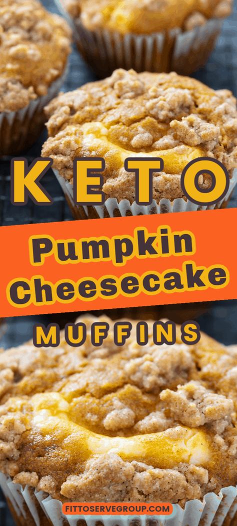 Keto Pumpkin Cheesecake, Pumpkin Cheesecake Muffins, Cheesecake Muffins, Postre Keto, Pumpkin Spice Muffins, Keto Pumpkin, Low Carb Low Sugar, Pumpkin Cream Cheeses, Cheese Muffins