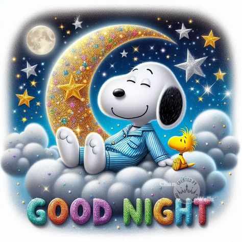 Snoopy Nation | 💤🌙✨️SLEEP TIGHT ✨️🌙💤 | Facebook Safe Pictures, Night Hug, Sweet Dreams Pictures, Dreams Pictures, Sweet Dreams Sleep Tight, Good Night Hug, Love Good Morning Quotes, Snoopy Images, Good Night Friends