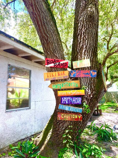 Most Popular Set of 10 Funny Directional Signs . Beach Signs | Etsy Canada Tiki Signs, Backyard Signs, Tiki Bars, Pool Signs, 10 Funniest, Directional Signs, Sign Post, Enjoy The Sunshine, Tropical Colors