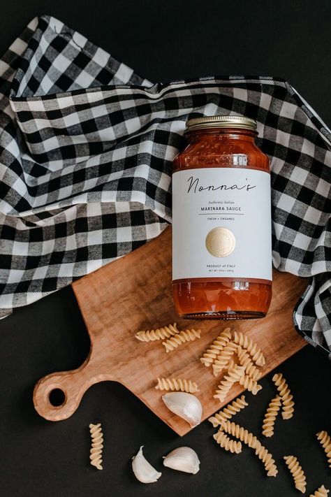 Pasta Sauce Photography, Product Shoot Ideas Food, Food Branding Photography, Photoshoot Ideas For Food Products, Food Package Photography, Food Brand Photography, Flat Lay Photography Food, Food Product Shoot Ideas, Product Photography Ideas Food