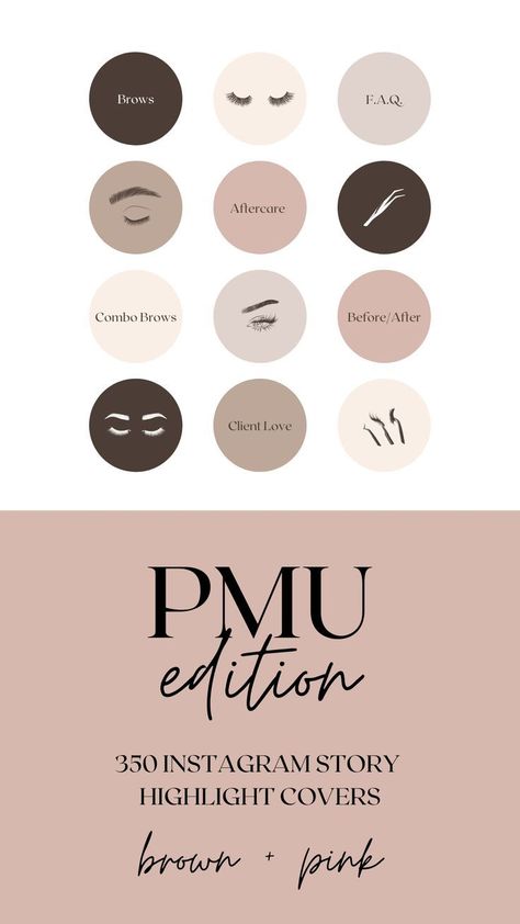 PMU Instagram Highlight, Instagram Highlight Esthetician Ig Highlight Covers, Lash Extensions Instagram Highlight, Highlight Lashes Instagram, Lash Instagram Highlight Cover, Brow Highlight Cover Instagram, Lash Story Highlights, Client Selfie Highlight Icon, Brows Studio Ideas, Permanent Make Up Studio Ideas