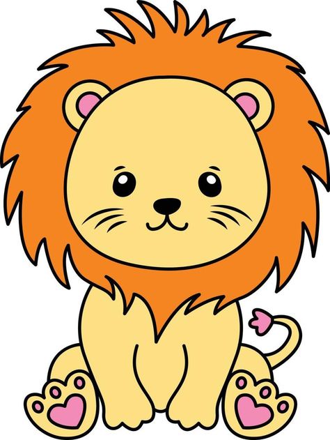 bebé león dibujos animados dibujo, bebé león linda ilustración gratis vector Lion Cute Illustration, Baby Lion Drawing, Cute Lion Drawing, Lion Cartoon Drawing, Draw Lion, Lion Drawings, Lion Drawing Simple, Cartoon Drawing Images, Lion Face Drawing