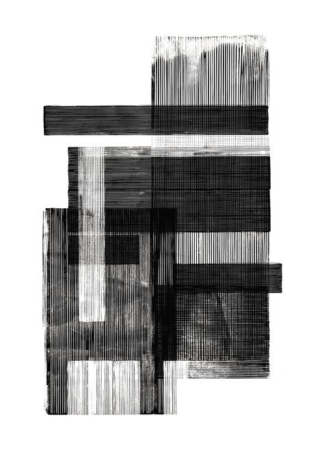 Paper Collective, 타이포그래피 포스터 디자인, Abstract Black And White, Dekor Diy, Black And White Painting, Black And White Abstract, Lino Print, Modern Art Prints, White Art