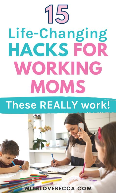 Game-changing working mom hacks to make life easier and more fun! Tips for time management, goal setting, and fitting more happiness into your day. Improve your working mom schedule and routine with these awesome life hacks! Working Mom Hacks, Working Mom Routine, Mom Time Management, Working Mom Schedule, Mom Routine, 5am Club, Mom Schedule, Working Mom Life, Working Mom Tips