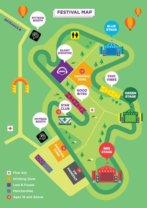 Good Vibes Festival, Maps Illustration Design, Festival Map, Event Layout, Map Layout, Infographic Map, 타이포그래피 포스터 디자인, Design Stand, Color Festival