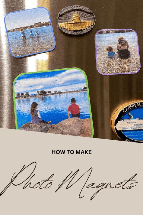 Diy Photo Fridge Magnets, How To Make Refrigerator Magnets, Diy Photo Magnets Gift Ideas, Diy Fridge Magnets Photo, Diy Photo Magnets, Diy Refrigerator Magnets, How To Make Fridge Magnets, Fridge Magnets Diy Homemade, Photo Magnets Diy