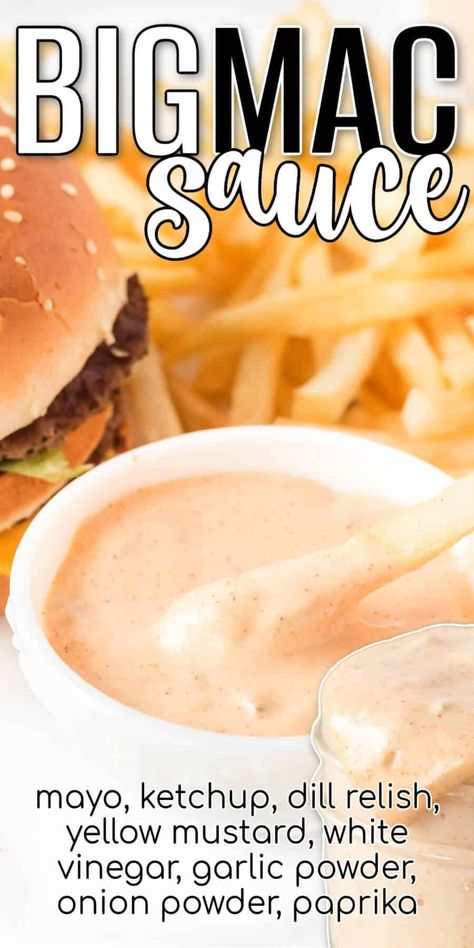 BEST BIG MAC SAUCE RECIPE Big Mac Recipe Homemade, Big Boy Sauce Recipe, Big Mac Sauce Recipe Copycat, Copycat Big Mac Sauce, Bang Bang Cauliflower Recipe, Cincinnati Chili Recipe, Homemade Big Mac Sauce, Big Mac Sauce Recipe, Mac Sauce Recipe