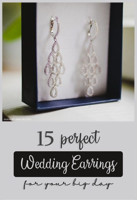 15 Beautiful & Attractive Wedding Earrings for Brides. Pearl Jewelry Wedding, Best Jewelry, Bride Style, Bridal Jewelry Sets, Fashion Jewellery, Bridal Sets, Wedding Earrings, Designer Earrings, Indian Jewelry