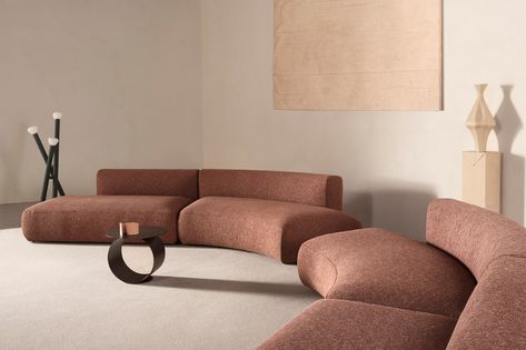 Curve Sofa, Curved Couch, Cosy Sofa, Italian Furniture Brands, Curved Sectional, Contemporary Furniture Design, Curved Sofa, Design Del Prodotto, Italian Furniture