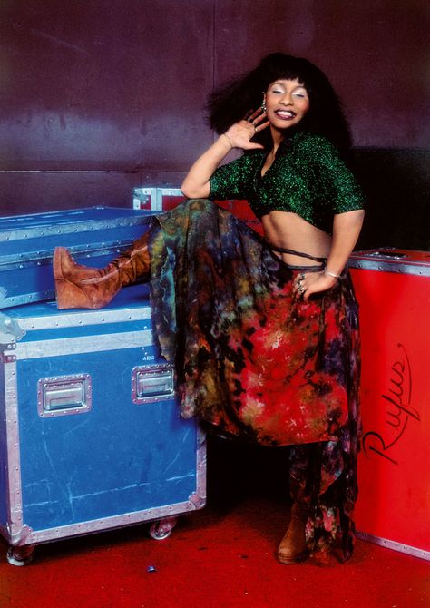 Rufus Featuring Chaka Khan The Roxy, West Hollywood, California, 1977 © 2018 Bruce W. Talamon Chaka Khan, Black Legends, Vintage Black Glamour, Great Women, Black Culture, Vintage Beauty, 70s Fashion, Tie Dye Skirt, Vintage Black