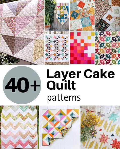 Layer cake quilts are some of the most artistic and enjoyable projects you can hop on! With the right guide and array of layer cake quilt patterns, this hobby allows you to expand your creative Quilts Made With Layer Cakes Free Patterns, Layer Cake Quilt Pattern Christmas, Later Cake Quilt, Quilt Patterns With Layer Cakes, Quilt Patterns Layer Cake, Free Quilt Patterns Using Layer Cakes, Quilt Layer Cake Patterns, Quilts With Layer Cakes, Layer Cakes Quilt Patterns