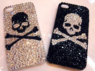 iphone5C 5S case skull  iPhone 5 skeleton by cellphoneaccessory, $25.99 Bedazzled Phone Case, Rhinestone Skull, Bling Phone Cases, Rhinestone Projects, Bling Crafts, Y2k Accessories, Diy Iphone Case, Iphone 5s Cases, Iphone 4 Case