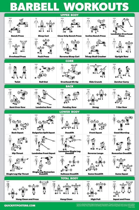 Barbell Workouts, Calisthenics Routine, Pump Workout, Exercise Poster, Free Weight Workout, Workout Men, Workout Program Gym, Dumbell Workout, Barbell Workout