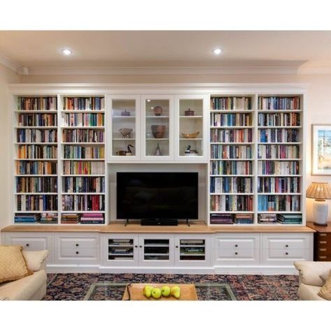 Lounge With Bookshelves, Tv In Library, Library Around Tv, Built In Library Wall With Tv, Small Office With Bookshelves, Built In Bookshelves Tv, Floor To Ceiling Bookshelves With Tv, Living Room Bookshelves With Tv, Floor To Ceiling Bookshelves Living Room