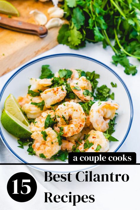 Crepes Easy, Coriander Recipes, Salsa And Guacamole, Best Salsa, Cilantro Recipes, Easy Crepe Recipe, Cilantro Lime Shrimp, Healthy Snacks To Make, Lime Shrimp