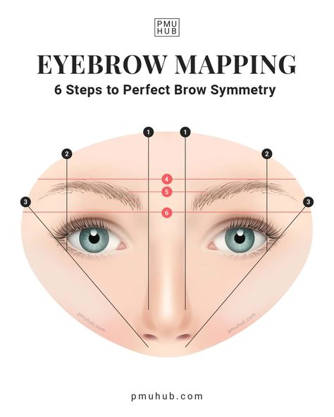 Where Should Eyebrows Start, Mapping Eyebrows Shape, How To Outline Eyebrows, Microblading Eyebrows Mapping, Eyebrow For Face Shape, Map Out Eyebrows, How To Eyebrow Map, How To Map Brows, Diy Brow Mapping