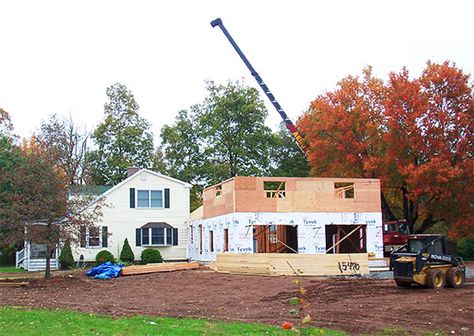 Large Home Additions Back Of House, Additions To Back Of House Ideas, Garage And Bedroom Addition, Additions To Ranch Style House, Home Additions Over Garage, Dormer Addition Ranch, Two Story Garage Addition On Ranch, Ranch House Extension Ideas, Ranch Addition Ideas Master Suite