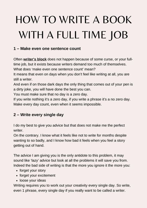 how to write a book with a full time job Things Every Writer Needs, Writers Block Tips, Transactional Writing, Writer Block, Writers Block Prompts, Writing Block, Qualitative Research, Improve Writing Skills, Writer Jobs