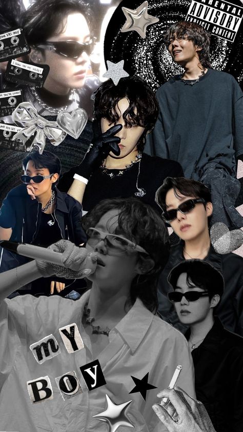 J Hope⛓️🤍 #jhope #blackandwhite #wallpaper #bts #btsjhope Blackandwhite Wallpaper, Jhope Bts Wallpaper, Hope Wallpaper, Jhope Cute, Cute Banners, Wallpaper Bts, Hoseok Bts, Bts Aesthetic Pictures, Bts J Hope