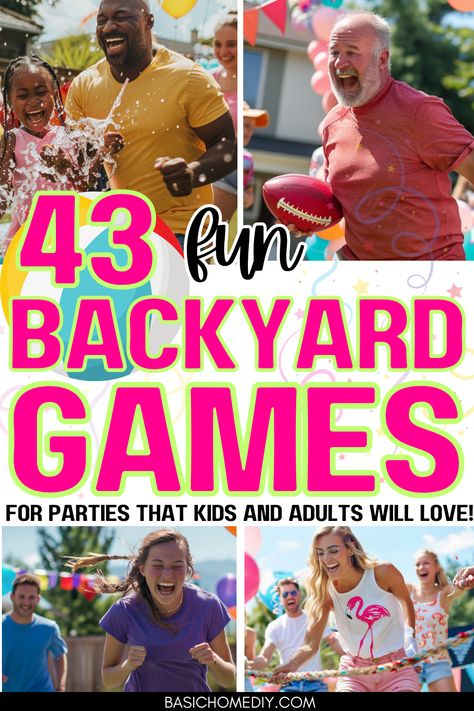 43 Fun Backyard Games for Parties and Kids and Adults of All Ages #water #kidsactivities #summerfun #games. Go for more info 👉https://whispers-in-the-wind.com/top-pool-games-for-kids-fun-and-exciting-water-activities/?kids140 Fun Cookout Games, Family Bbq Games Party Ideas, Obstacle Course Adults, Olympic Yard Games, Summer Olympic Games For Adults, Fun Yard Games For Adults, Yard Olympics Outdoor Games, Backyard Olympics For Adults, Summer Family Games