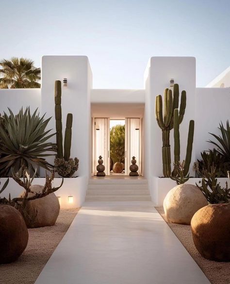 Desain Pantry, Homes Modern, Ibiza Fashion, Desert Homes, Mediterranean Home, Exterior House Colors, Villa Design, Backyard Oasis, Dream Homes