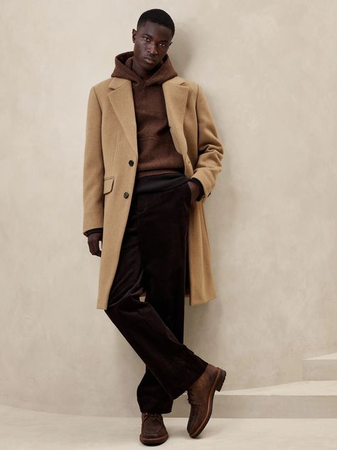 Sendero Wool Topcoat | Banana Republic Best Gifts For Boyfriends, Gifts For Boyfriends, Sweater Outfits Men, Best Boyfriend Gifts, New York Mens, Street Style Outfits Men, Trench Coat Men, Classic Pants, Mens Fashion Fall