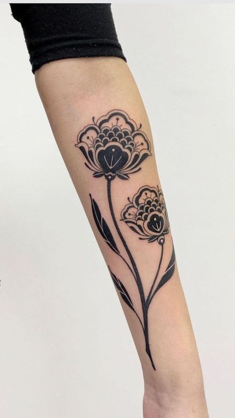 #tattoo #tattoos #inked #tattooart #tattooed #tattooideas #tattoodesign #tattooinspiration #tattoosleeve #tattooflash #inkedgirls #tattooedwomen  #InkLaughs  #TattooFails Small Original Tattoos Unique, Flower With Sparkles Tattoo, Black And White With Color Tattoo, Oaxacan Tattoo, Traditional Tattoos Female, Stain Glass Tattoo Ideas, Patchwork Thigh Tattoos Women, Polish Flower Tattoo, Scandi Tattoo