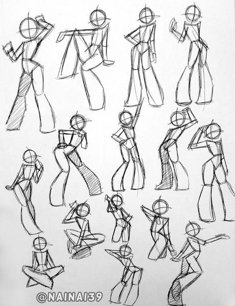 Anime Poses Reference Sketch, Simple Body Base Drawing, How To Draw Bodies Poses, Drawing Tips Poses, Sitting Base Drawing, Random Poses Drawing, Drawing Ideas Poses Sketch, Cute Body Poses Drawing, How To Draw A Body Base