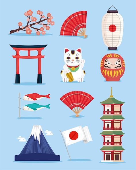 Valentines Day Craft Ideas, Japanese Culture Art, Valentines Day Craft, Japan Icon, Japanese Icon, Bags Making, Japan Illustration, Japanese Origami, Culture Day