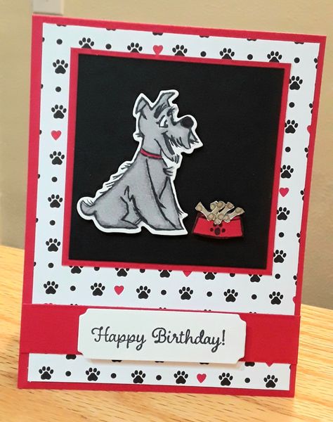 Pampered Pets Stampin Up Cards, Stampin Up Loss Of Pet Cards, Stampin Up Dog Punch Cards, Stampin Up Pets And More Cards, Cards With Dogs On Them, Stampin Up Pets & More, Homemade Holiday Cards, Pampered Pets, Pet Sympathy Cards