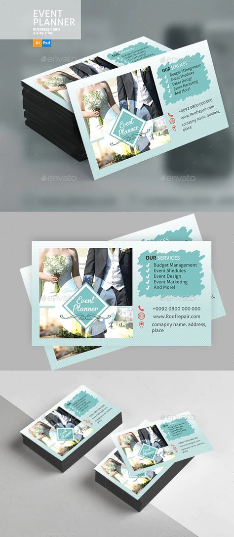 Event Planner Business Card Ideas, Event Management Visiting Cards, Event Visiting Card Design, Event Planner Business Card Design, Event Planner Quotes, Logo Design Event, Wedding Planner Business Card, Event Planers, Event Planning Portfolio