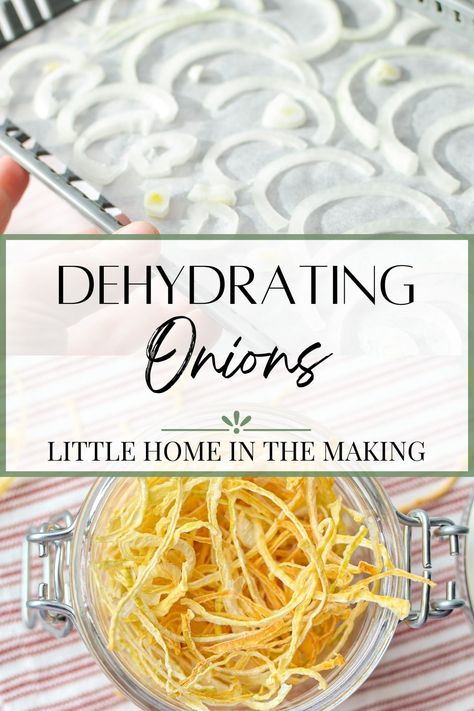 Dehydrated food keeps for a long time in the pantry, and is often more flavorful than similar store-bought options. Make your very own dehydrated onions with just onions and a dehydrator, or a low temperature oven. Includes instructions for making your own onion powder. How To Dehydrate Onions In The Oven, Dehydrated Onions In The Oven, Oven Dehydrator Recipes, Dehydrated Onions In Dehydrator, How To Dehydrate Onions In Dehydrator, How To Dehydrate Celery, Dehydrated Scalloped Potatoes, Dehydrating Onions In Dehydrator, Dehydrated Cabbage