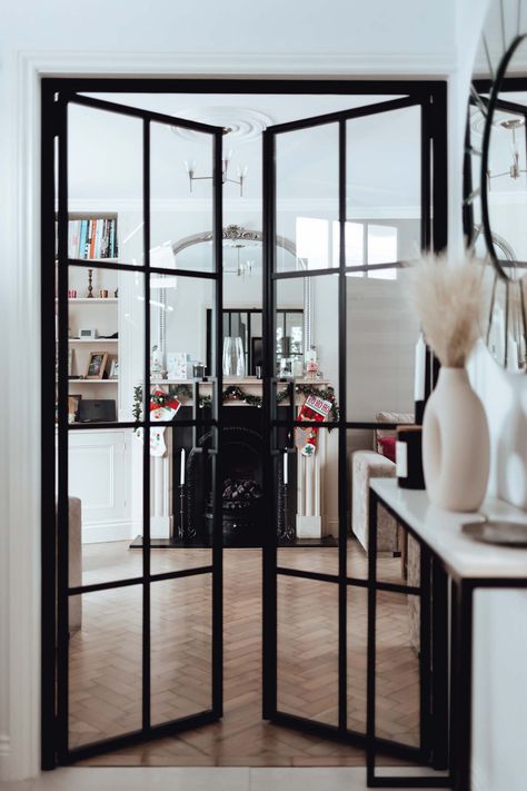 Interior French Doors Battersea Steel French Doors Interior, Black French Interior Doors, Black French Doors Interior Office, Black Metal French Doors, French Door Office Ideas, Black Glass French Doors, Black French Doors Office, French Doors Interior Office, French Door Office