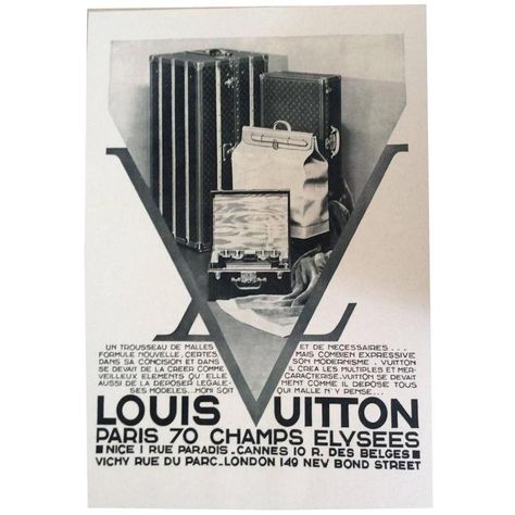 Stare Reklamy, Louis Vuitton Trunk, Louis Vuitton Luggage, Louis Vuitton Vintage, Perfect Marriage, Poster Retro, Vintage Louis Vuitton, Poster Vintage, French Art