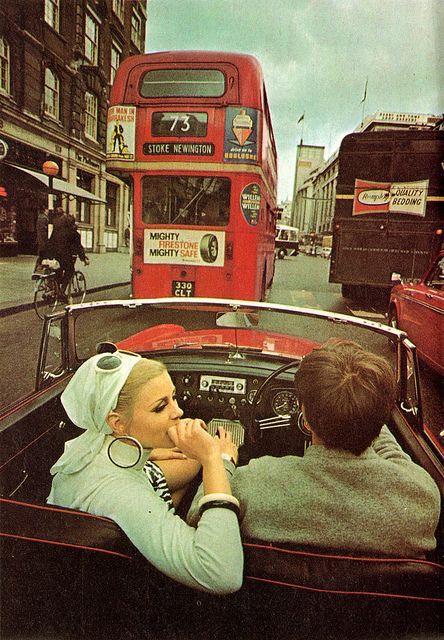 Swingin' London...Cavalier magazine, May, 1967 1960s London, 60s Aesthetic, The Wombats, Hackney London, Swinging London, Decker Bus, Living In London, Swinging Sixties, Double Decker Bus